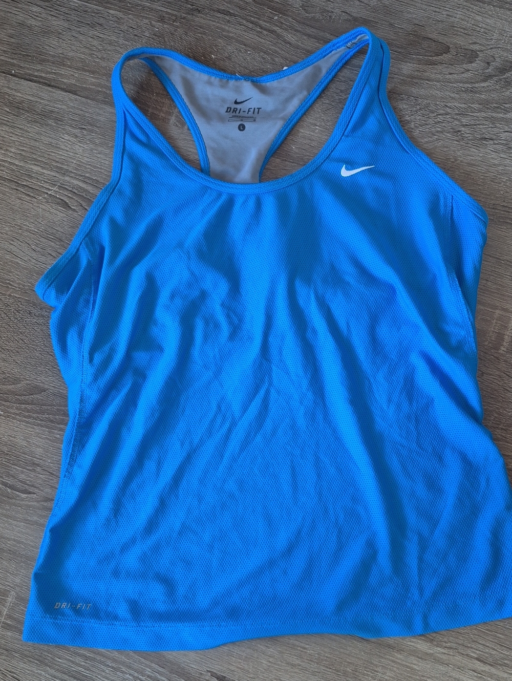 Nike Women's Bright Blue Dri-FIT Racerback Tank